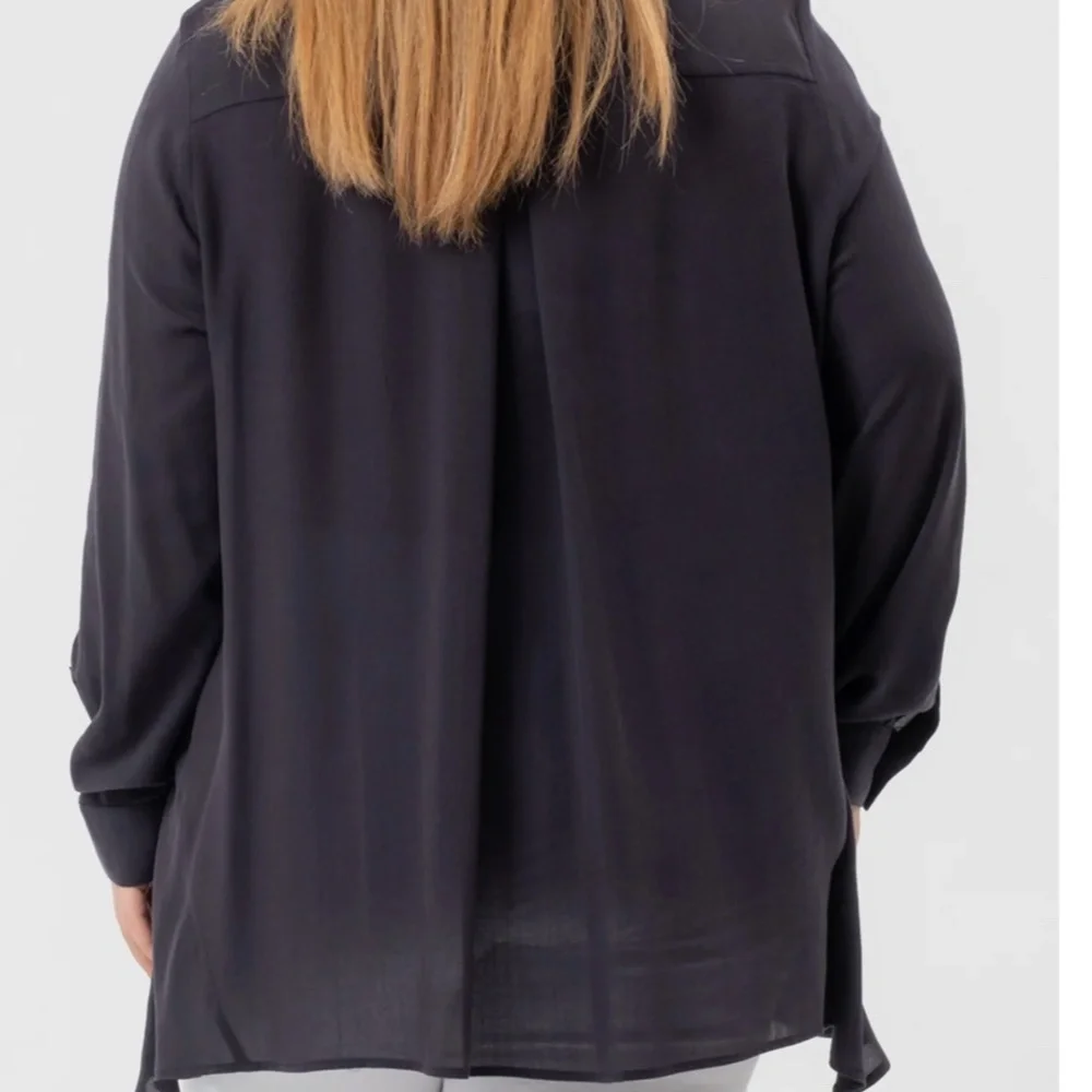 Harshman Ornella Tunic Sz 3X Navy - Picture 2 of 6